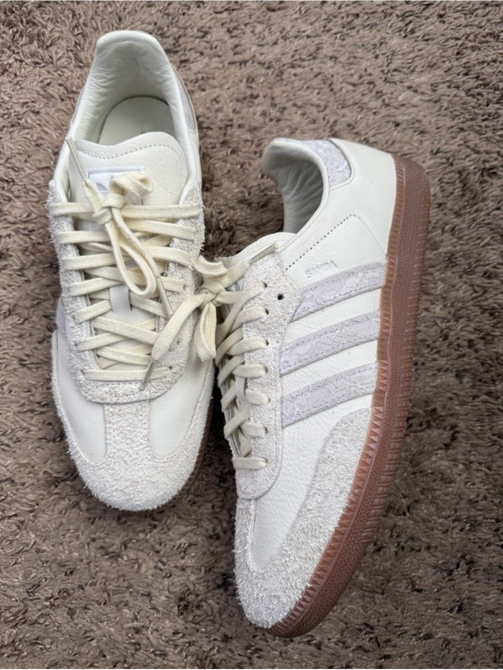 adidas x Naked Copenhagen Samba OG Lace Cream White Off White Sneaker JI3993 W10 - Picture 4 of 16